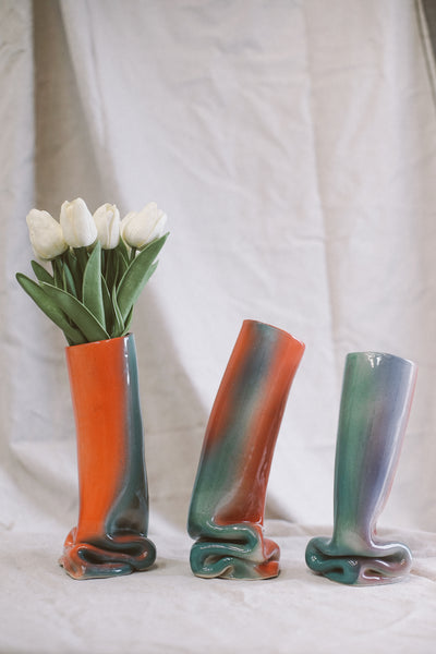 Gradient molten vase