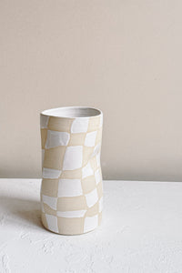 Checker pattern vase - Seconds