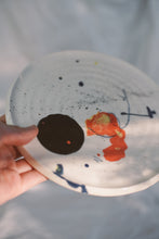 Load image into Gallery viewer, Painted Dessert Plate - multi colour 1