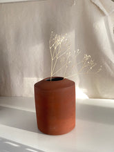 Load image into Gallery viewer, Small red clay bud vase