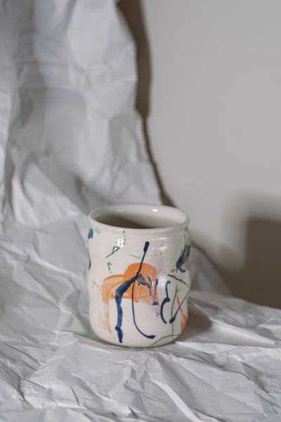 Abstract Painted Cup - 1