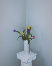 Load image into Gallery viewer, Tall Pill Vase w/ Gold Lustre