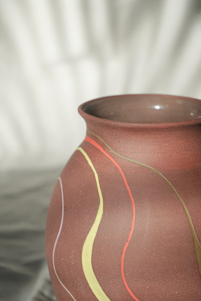 Painted Red Clay Pot s