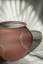 Load image into Gallery viewer, Vined Red Clay Pot