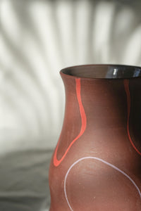 Painted Red Clay Pot