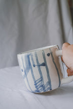 Load image into Gallery viewer, Cobalt scribble mug