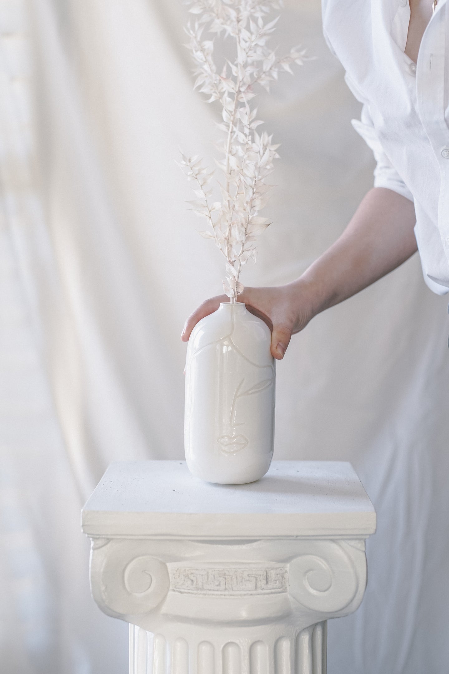 Porcelain Face Vase